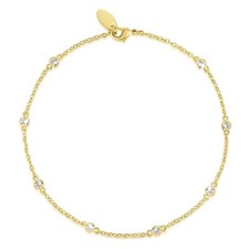 14K Gold Anklets for Women Non
