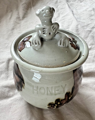 Handmade honey pot bear - honey,
