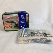 Gift In A Tin Fighter Plane Construction Kit Metal Plastic New In Open Tin