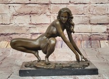 SIGNED DECO BRONZE SCULPTURE