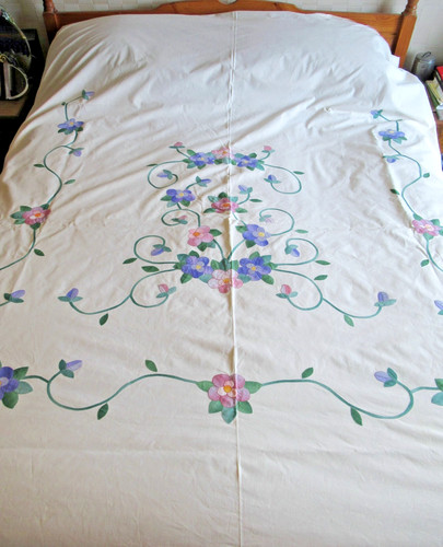 King size embroidered cream - size,