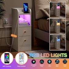 Slim LED Bedside Table 2