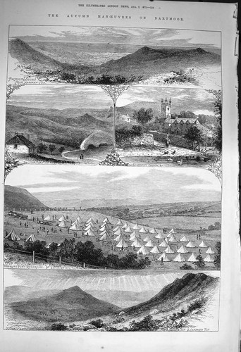Old antique print 1873 - old,