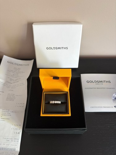 Goldsmiths platinum 1ct - goldsmiths,