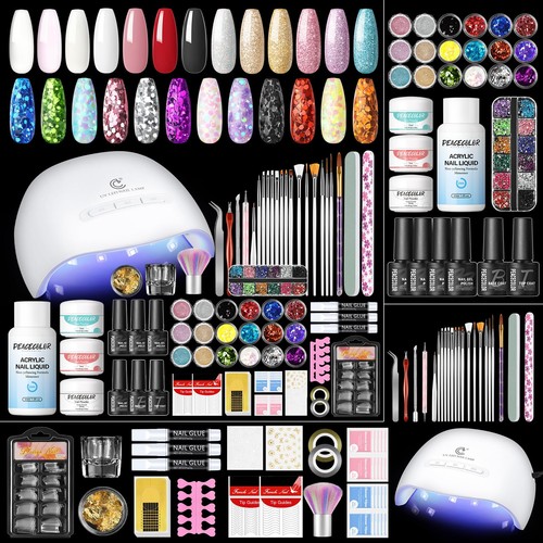 Peacecolor 69pcs acrylic nail - peacecolor,