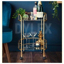 New Gold Drinks Trolley With