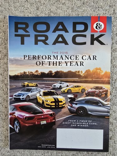 Road track magazine dec 2015 - &,