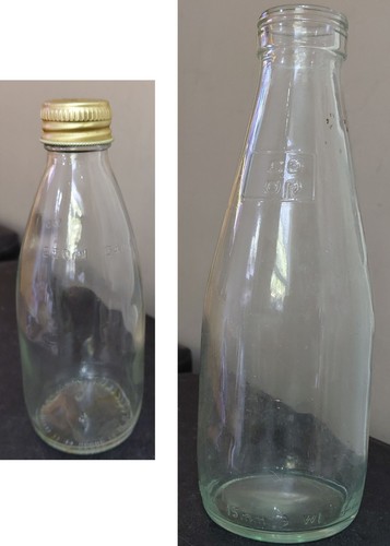 Vintage milk bottle 250mi - vintage,