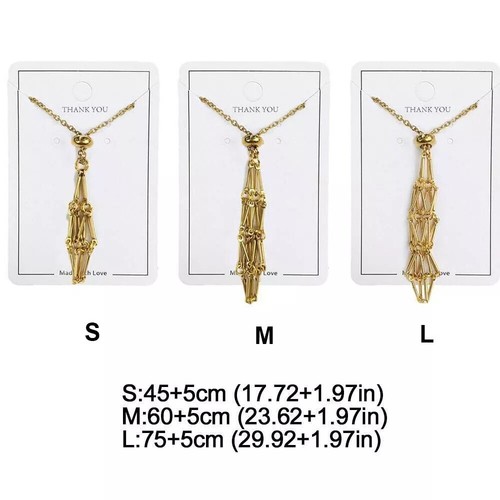 3xcrystal holder cage - holder, necklace
