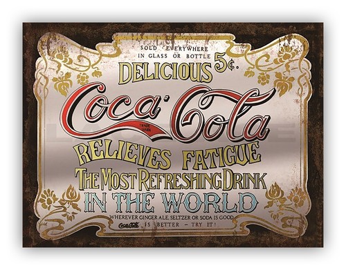 Retro style coca - style, metal