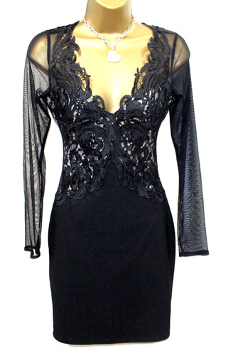 Lipsy bodycon dress black - lipsy, 12