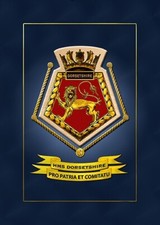HMS DORSETSHIRE SHIPS CREST -