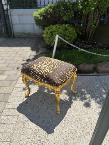Leopard print gold leaf - print,