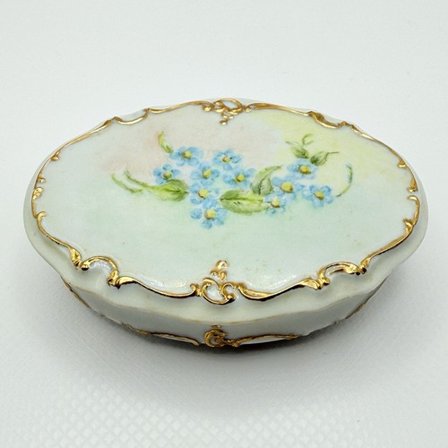 Antique porcelain trinket box - porcelain,