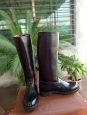 Tall Leather Riding Motorcycle