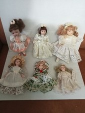 6 X Vintage Porcelain Girl