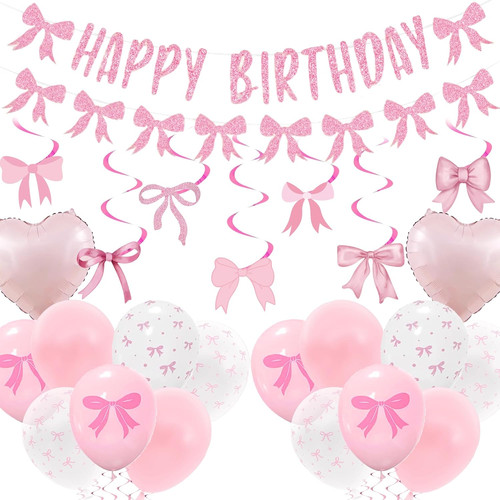 Bow birthday party decorations - bow,