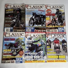 6 X The Classic Bike Guide Motorcycle Magazines Jan - Jun 2005 - Vintage