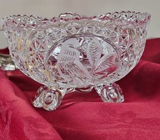 Hofbauer Byrdes Vintage Crystal Candy Bowl.Germany