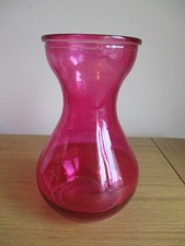 VINTAGE Hyacinth Vase PINK Forcing Bulb Glass for Indoor Growing