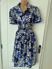 Amari Womens Blue White Chain