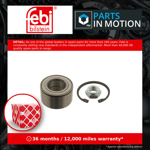Wheel bearing kit fits - wheel,