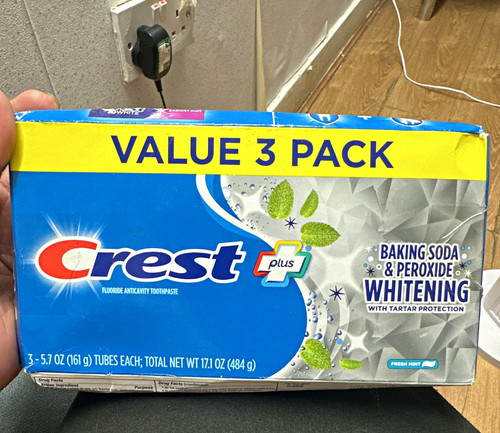 Crest plus fluoride toothpaste - crest,