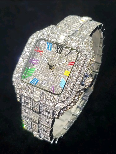 Men silver diamond - men's,