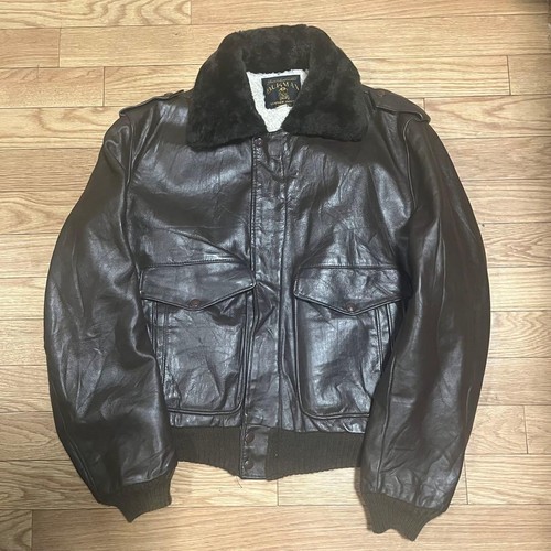 Authentic schott leather brown - authentic,