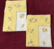 2 Vintage Yellow Polycotton