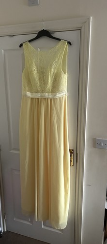 Yellow lemon bridesmaid dress - bridesmaid,