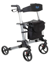 Days Deluxe Lightweight Fold Flat X Fold Rollator Mobility Walker Frame
