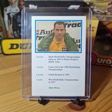 Alain Menu Question Of Sport "Who Am I" Card BTCC Renault Motorsport Memorabilia