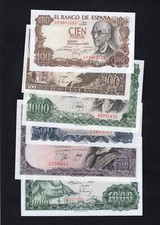 Spain banknotes set 100,100