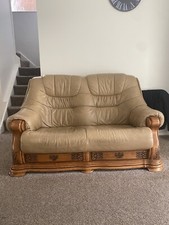 ITALIAN LEATHER SOFA SET - 3-2-1 seater with Drawers