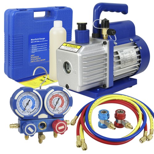 5cfm 4hp r134a air - 1/4hp, vacuum