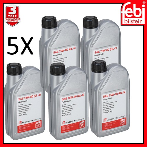 Gear oil sae 75w 5 - 80, gl