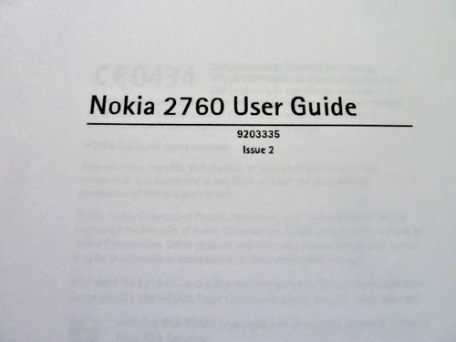 Nokia phone instruction