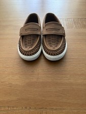 Boys Next Brown Woven Loafers Size Uk 9