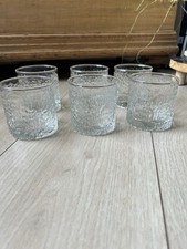 Vintage 1970’s Set of Six Ravenhead Siesta Glasses Tumblers  (703)