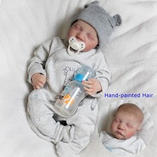 Realistic Reborn Baby Dolls Vinyl Silicone Handmade Newborn Boy Doll Xmas Gift
