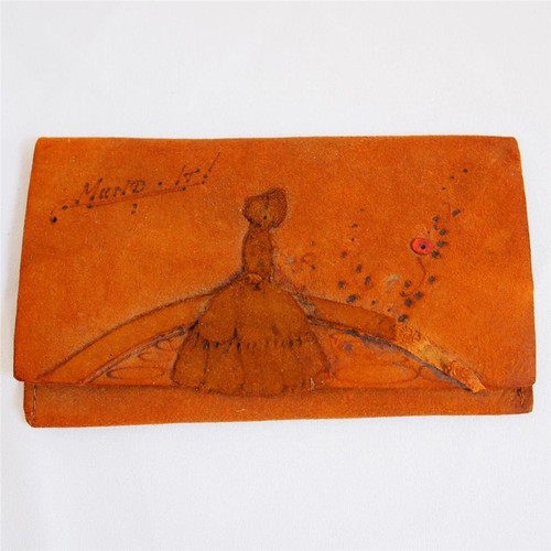 Vintage antique leather mend - vintage,