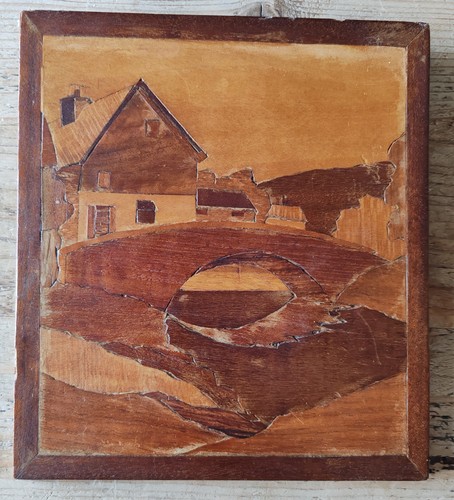 Vintage likely 1930s marquetry - vintage,