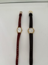2 x Ladies Pulsar Watches with Leather Straps (Need Batteries) Good Cond £10