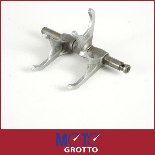 Gear selector forks and shaft