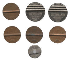 Machine Tokens & Gettone Telephone Tokens Bulk Lot