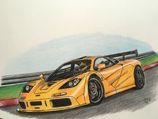 Mclaren F1 LM drawing! Hand