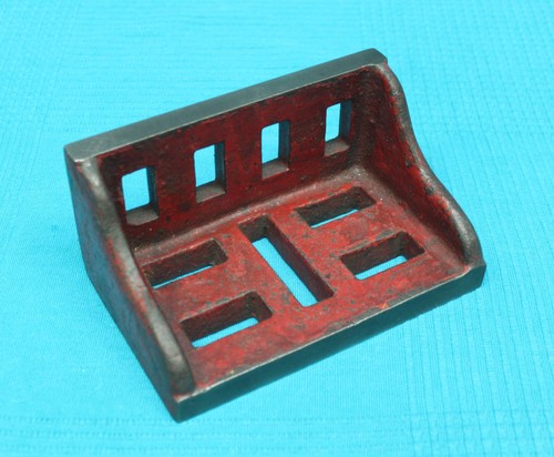 Old cast iron angle plate - cast, for