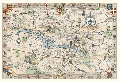 Old map glasgow 1938 - glasgow,