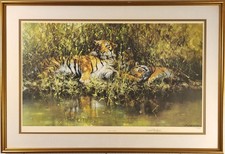 DAVID SHEPHERD “SLEEPY TIGERS” LIMITED EDITION SIGNED PRINT 177/850 LARGE FRAMED